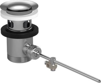 Chrome Kara Atık Kurulumları Havuz Karıştırıcı ve Bidet Karıştırıcılar için Pop Up Beyaz