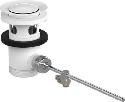 Chrome Kara Atık Kurulumları Havuz Karıştırıcı ve Bidet Karıştırıcılar için Pop Up Beyaz