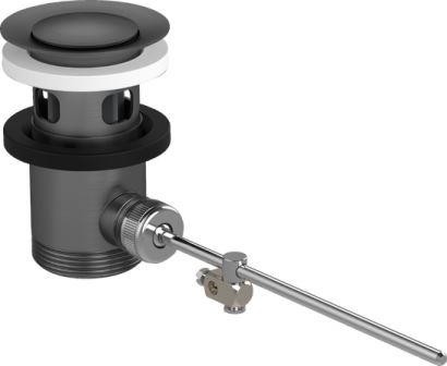 Chrome Kara Atık Kurulumları Havuz Karıştırıcı ve Bidet Karıştırıcılar için Pop Up Beyaz