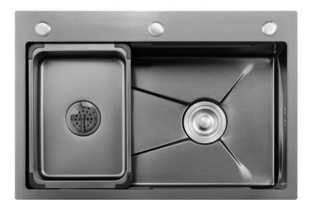 304SS Paslanmaz Çelik Mağaza Lavabo Nano Kaplama Paslanmaz Çelik Tek Kasa Mutfak Lavabo