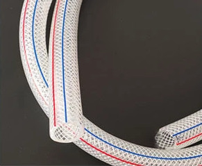 Non Torsion Clear Flexible Reinforced Hose Su PVC örgü hortumu Bahçe Araba yıkama için