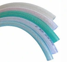 Non Torsion Clear Flexible Reinforced Hose Su PVC örgü hortumu Bahçe Araba yıkama için