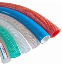 Non Torsion Clear Flexible Reinforced Hose Su PVC örgü hortumu Bahçe Araba yıkama için
