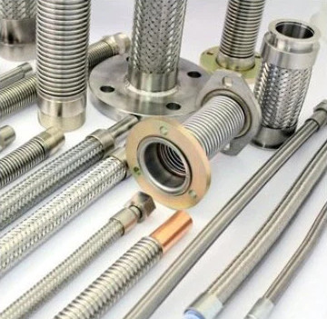 SS304 316L örülmüş esnek hortum borusu borulu esnek metal hortum pas geçirmez korozyona dayanıklı