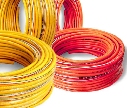 Yağa dayanıklı esnek hortumlar yumuşak hafif ağırlıklı kompresör PVC hibrit hava hortumu 300 Psi