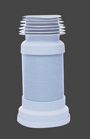 Metal Tel WC Uzun Tuvalet Pan Bağlantısı Boru P Tuzak Tuvalet Bağlantısı Metal Güçlendirme ile