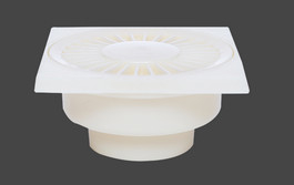 Doğrudan ABS Altkanalı 100 X 100 X 50 mm ABS Altkanalı Beyaz