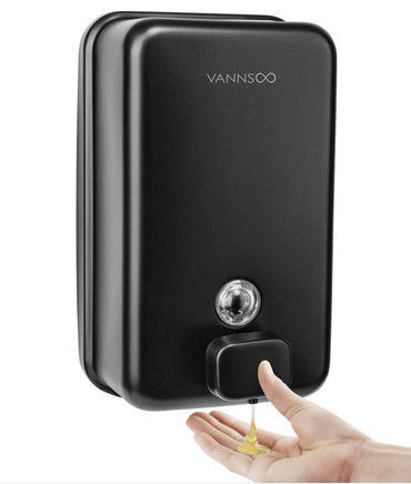 INOVI ZSH12-1200BF-BLACK Ticari Duvar Montajlı Banyo için Mat Siyah Sabun dağıtıcısı