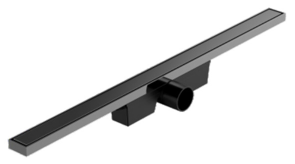 Hızlı Tip Gri Duş Kanalları DIA 50mm Siyah Hızlı Kanal