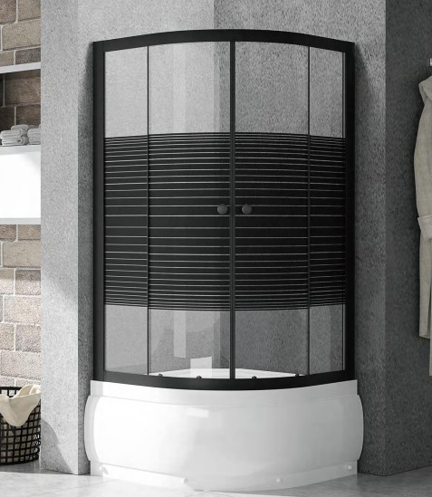 Karede Köşede Duş Kabinleri Yüksek Sınır Tepsisi Kaydırıcı 800 X 800 Duş Kabinleri