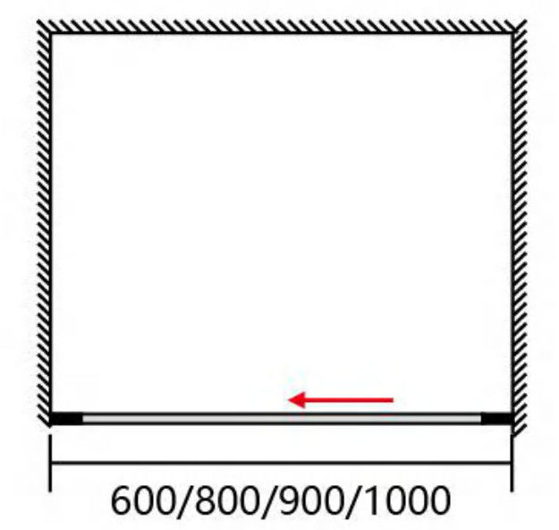 900mm Kristal Açık Duş Küpleri Katlanabilir Kaydırma Kapısı 900 X 900 Duş Kılıfı