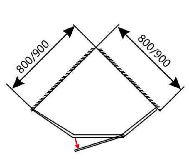 3/8in Kalınlığı ızgara desen cam duş küpleri Çeşitli Pivot Kapı Duş kabin