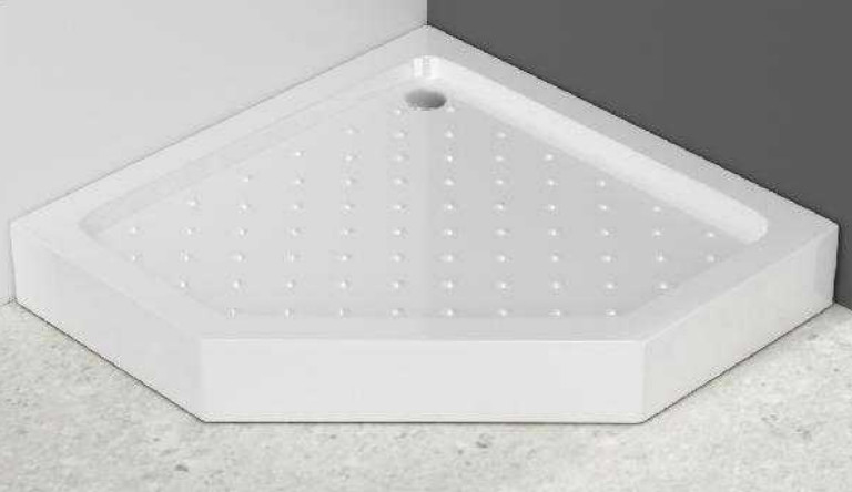 3/8in Kalınlığı ızgara desen cam duş küpleri Çeşitli Pivot Kapı Duş kabin