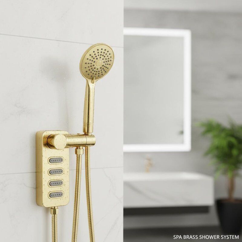 Sağlık bakımı misafirperverlik ve konut banyo çözümleri için uygun bakır SPA bel jetli el duş muslukları